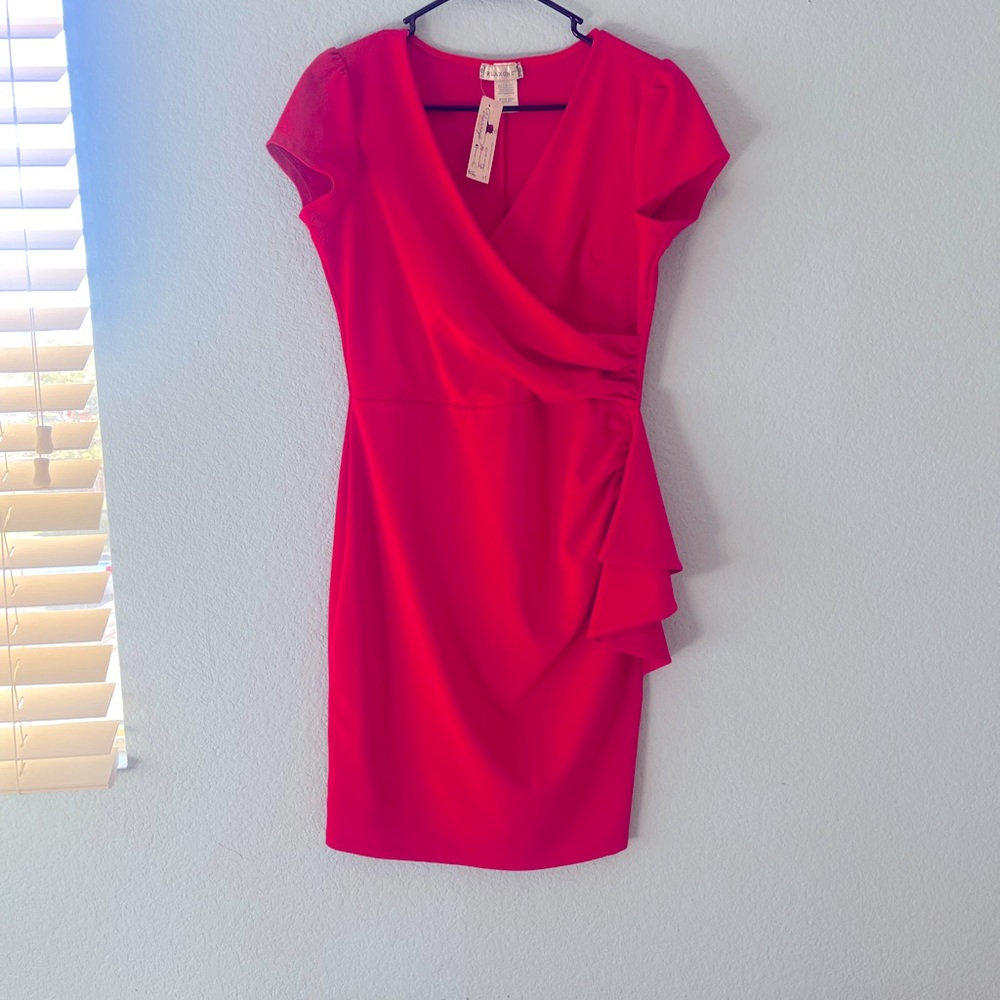 Hot pink cocktail dress